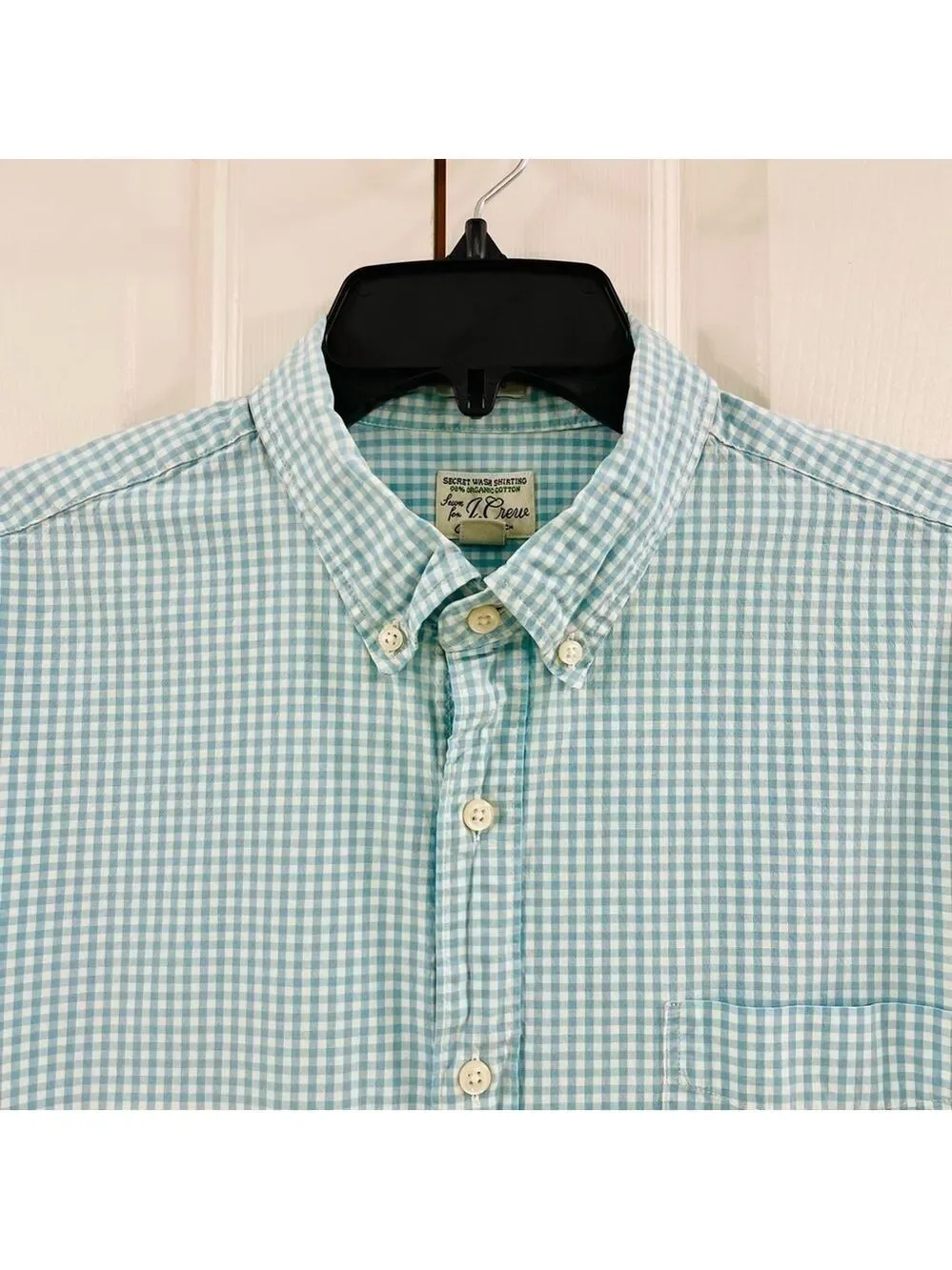J. Crew Men’s Classic Organic Cotton Poplin Button Down Long Sleeve Shirt Size L